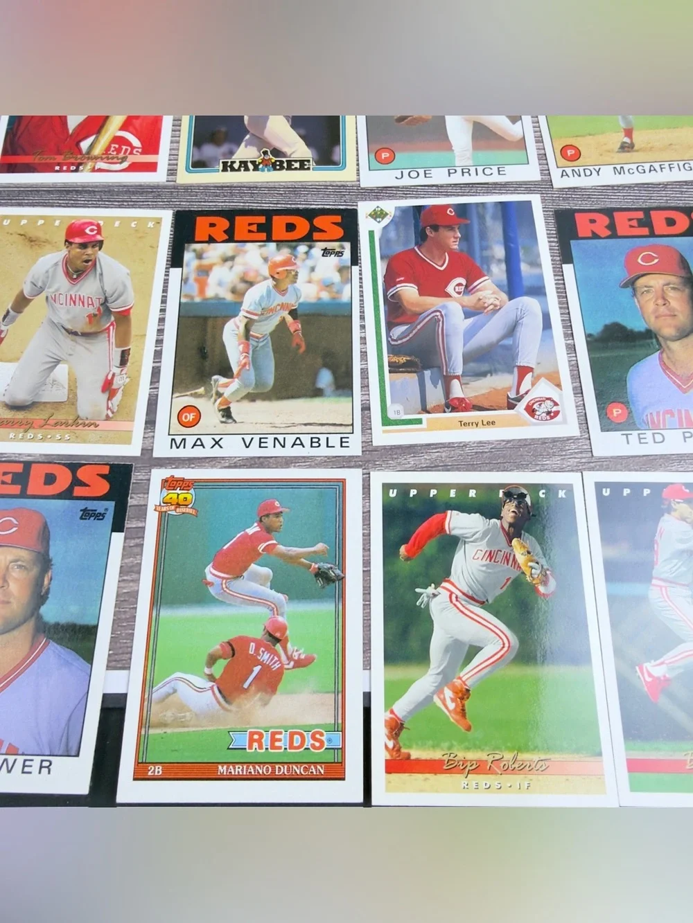Cincinnati Reds Baseball Card Lot of 24 Upper Deck Topps Donruss 1988–1993